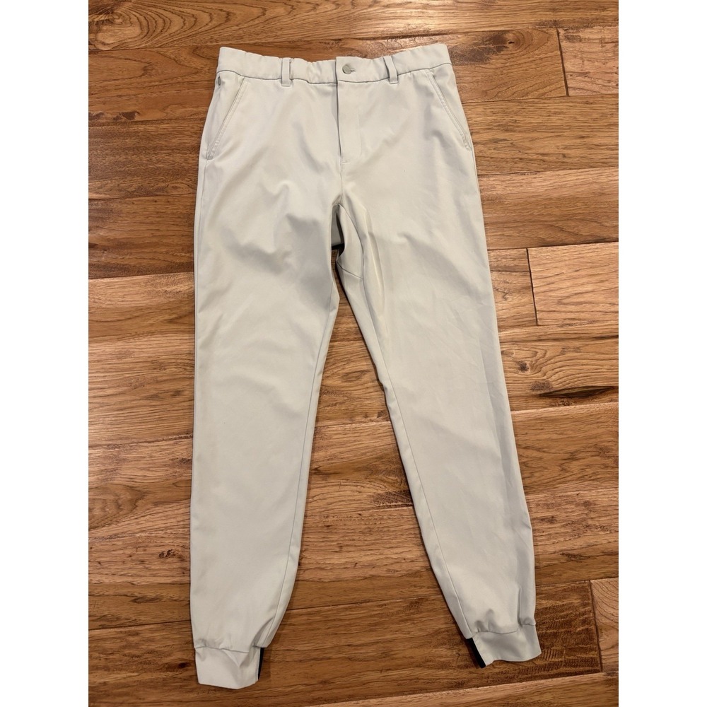 Good Good Pants Mens 30x30 Gray Tapered Fit Golf Joggers Stretch Athleisure Zip